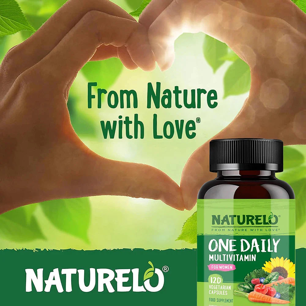 Women's Daily Multivitamin - Energy Support - Whole Food Supplement for Nourishing Hair, Skin, Nails - Non-GMO