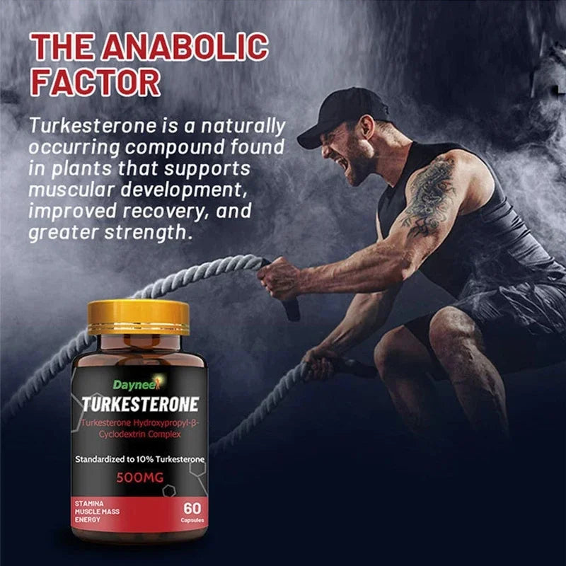 Turkesterone Capsule Mass Gainer Stamina Muscle Masse Nergy Fat Increasing Tablets Man Fat Growth Weight Gain for Men's Health