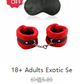 Exotic Sexy Accessories Kit of Sex Eye Mask Bdsm Bondage Games Toys with Handcuffs for Couples Adults Sex Blindfold Flirting