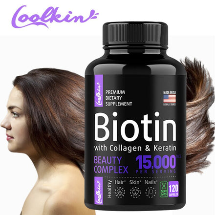 Hair Growth Supplements, Keratin Supplements with Collagen, Biotin - Hair, Skin & Nails Vitamins - Joint & Gut Health
