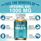 Liposomal Pure NAD + Supplement 1000mg, Highest NAD Pontcy High Absorption Energy & DNA Repair Anti-Aging 120 Capsules