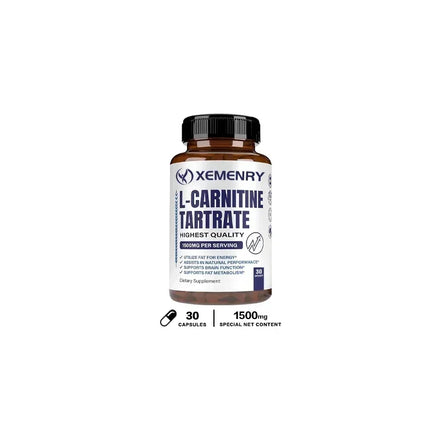 L-Carnitine - Fat Burning, Memory Enhancement, Muscle Growth, Weight and Body Management, Non-GMO