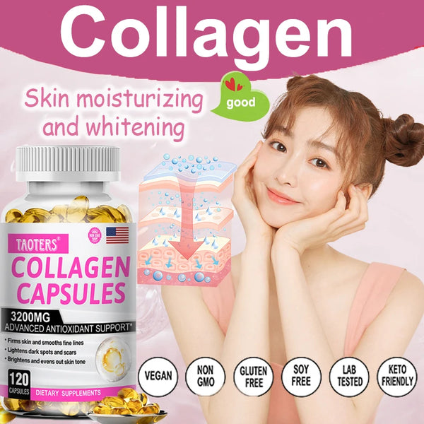 Supplement Collagen-vitamin C, L-glutathione-whitening, Clear, Anti-aging, Nourishing Skin in Pakistan in Pakistan