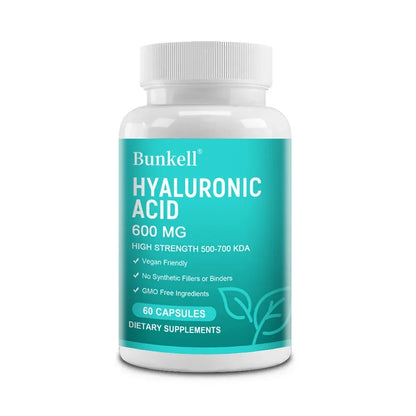 Bunkell Hyaluronic Acid Capsules for Healthy Hair, Skin, Nails and Joints for Men and Women, Vegetarian Friendly