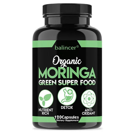 Moringa Capsules - Helps with Healthy Circulation of The Eyes, Brain and Digestive System, Fights Fatigue, and Improves Immunity