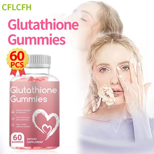 Glutathione Gummies Dietary Supplements Collagen Protein Antioxidant Skin Whitening Brightening Hair Growth Nail Health Support in Pakistan