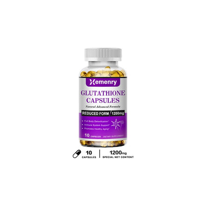 Xemenry Glutathione Capsules Collagen Antioxidant Anti-Aging Boosting Immunity Dull Skin Whitening Supplement Health