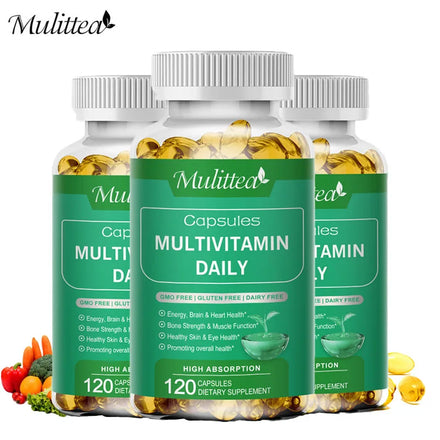 Mulittea Multivitamin & Mineral Helps Immune Mood Balance Brighten Supports Joints Skin & Nails Health Immune Supplement in Pakistan