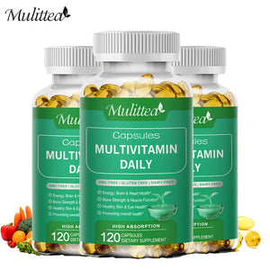 Mulittea Multivitamin & Mineral Helps Immune Mood Balance Brighten Supports Joints Skin & Nails Health Immune Supplement in Pakistan