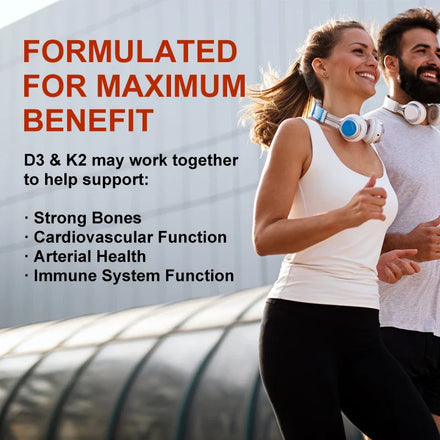 Minch Vitamin D3 with K2 Complex Supplement Health Care Non-GMO Formula 5000mg IU Vita D3 300 mcg Vitamin K2 Body Function Tools