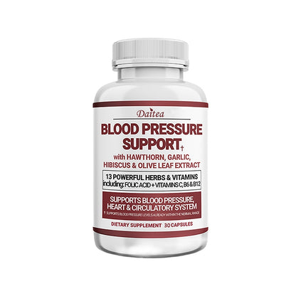 Blood Pressure Support Supplement - Supports Healthy Heart, Cholesterol, Heart, High Blood Pressure & Antioxidants