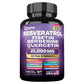 Resveratrol, Fisetin, Berberine, Quercetin Capsule Supplement, Skin, Immunity, Antioxidant, Promote Overall Health & Metabolism