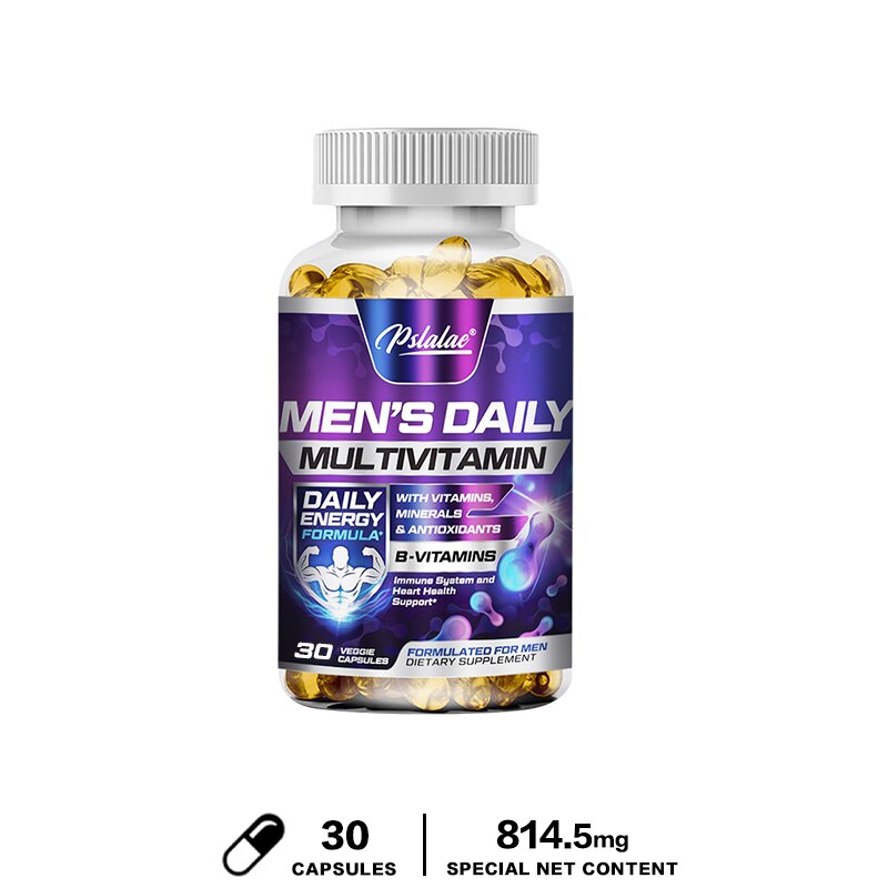 Men's Multivitamin Supplement with Vitamins A, B12, C, D and E for Energy Support and Zinc for Immune Health