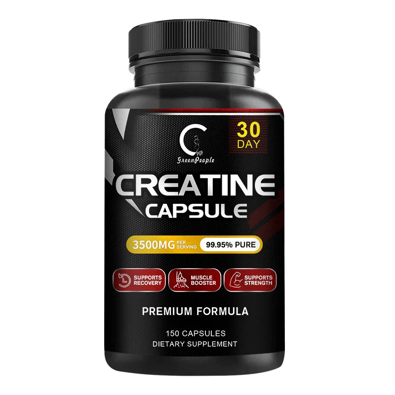 GPGP Greenpeople Creatine Monohydrate Capsule Build abdominal Muscle & Athletic endurance Muscle Whey protein for Gym