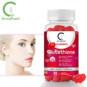 GPGP GreenPeople Skin Whitening Gummies Glutathione Collagen Supplement Fudge Dull Collagen & Hyalyron acid Supplement in Pakistan