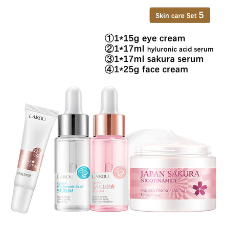 Snail Collagen Face Cream 24K Gold Serum Eye Cream Anti Aging Beauty Facial Skin Care Set Whitening Day Cream Skincare Produtc