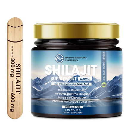 100% Pure Organic Shilajit ,Natural Shilajit Mineral Supplements with 85+ Trace Minerals & Fulvic Acid for Man Energy Stamina in Pakistan
