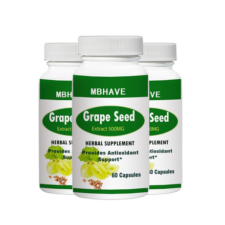 grape seed 500mg 60pcs support collagen formation, provide antioxidant support