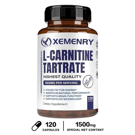 L-Carnitine - Fat Burning, Memory Enhancement, Muscle Growth, Weight and Body Management, Non-GMO