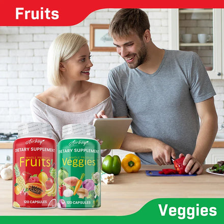 Balance of Nature Fruits and Veggies - Whole Food Supplement with Superfood Fruits and Vegetables for Women and Men