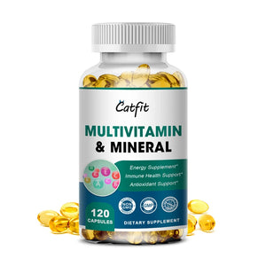 Catfit Multi-Vitamin & Minerals Capsule Anti-alopecia Skin Repair liver Health&Energy Care Improve anemia Health supplements in Pakistan