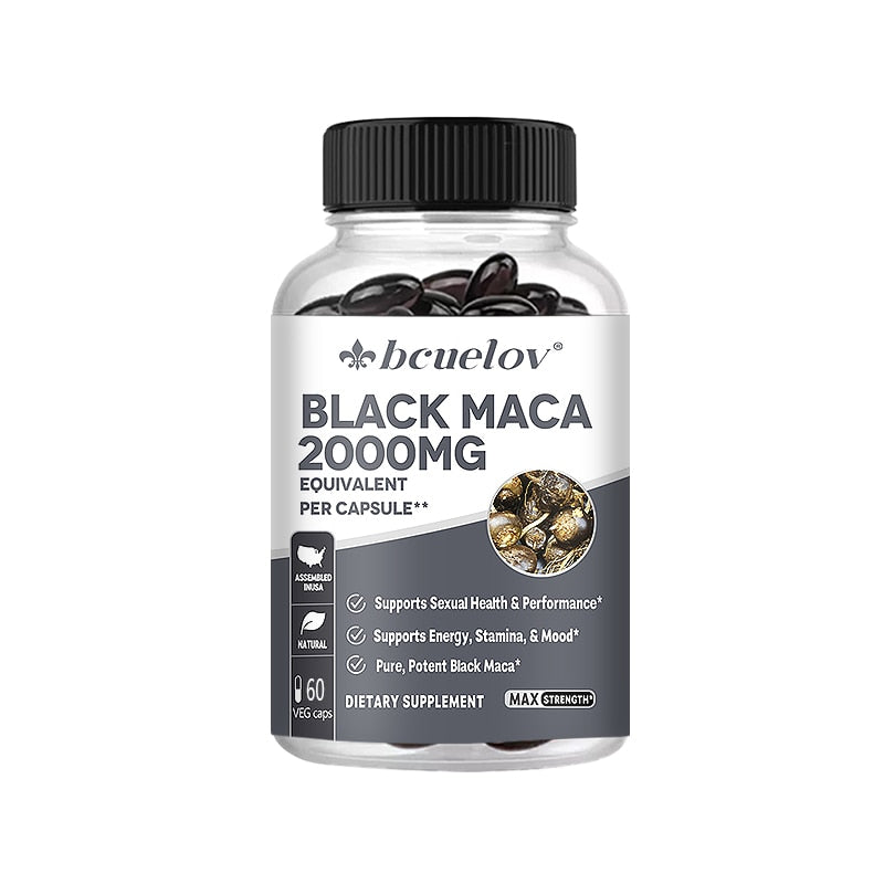 Maca Extract Capsules, Supplement for Men and Women, Enhance Energy, Improve Erection, Vegetarian Capsules