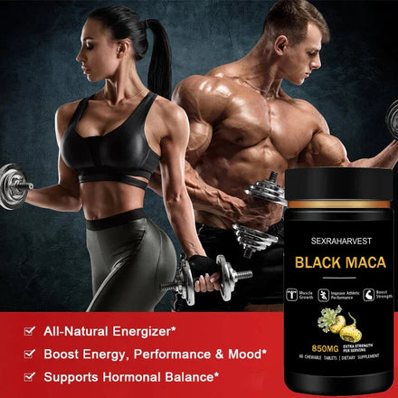 Natural Black Maca Tablet,Maca Capsule for Health,Pen -Is Enlargement,Energy,Endurance Muscle Mass Improve,Maca Root Supplement