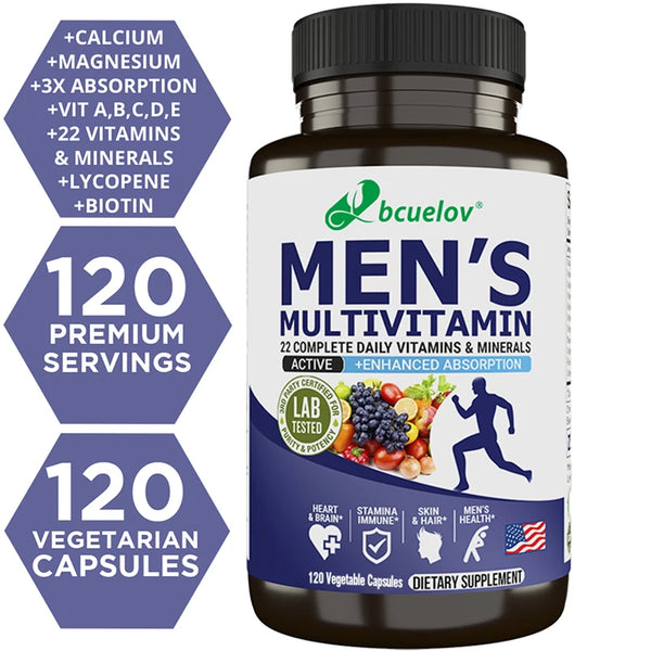 Bcuelov Men's Vitamin and Mineral Supplements - 26 Combinations To Support Overall Immune Health, Vegan in Pakistan in Pakistan