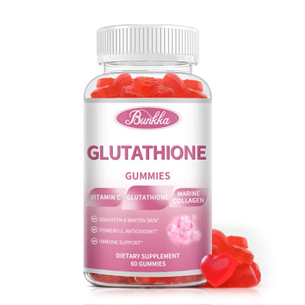 Glutathione Gummies Anti-Aging Whitening Gummies Skin Glow Vitamins Gummies Beauty Health Supplement Original Gummy 60PCS/Bottle in Pakistan