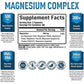 Magnesium Complex Capsules - Bone, Muscle & Heart Health Supplement, Sleep Support, Muscle Relaxation, Stress & Anxiety Relief