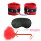 Exotic Sexy Accessories Kit of Sex Eye Mask Bdsm Bondage Games Toys with Handcuffs for Couples Adults Sex Blindfold Flirting