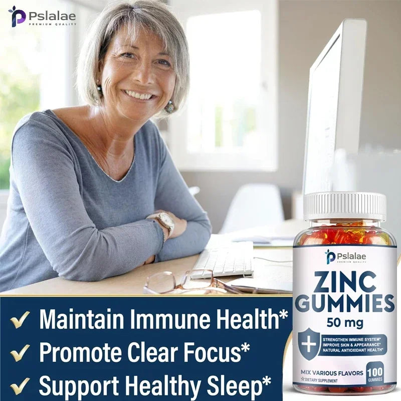 Zinc Gummies - Supports Healthy Skin and Immune System, Boosts Vitality