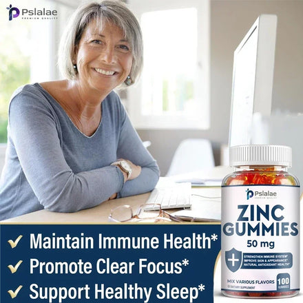 Zinc Gummies - Supports Healthy Skin and Immune System, Boosts Vitality