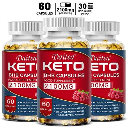 Daitea Fat Burning Weight Loss Keto Softgels - Helps with better body calorie breakdown, weight management and health