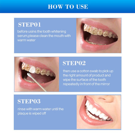 Teeth Whitening Serum Effective Remove Stains Plaque Deep Cleansing Dental Oral Hygiene Gel Teeth Whitening Kit Beauty Health