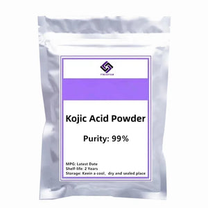 50-1000g Pure Kojic Acid Powder,C6H6O4,Top Facial Glitter Supplement,Whitening Skin,Remove Sunscreen and Freckle,Anti-aging in Pakistan