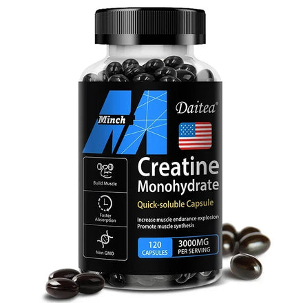 Creatine Monohydrate - 3,000 Mg Per Serving, Pre-workout Creatine To Help Build Muscle, Enhance Energy and Performance