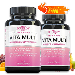 Women's Daily Multivitamin Supplement for Anti-Aging, Immunity, Skin Support, Healthy Cortisol and Endocrine Balance in Pakistan