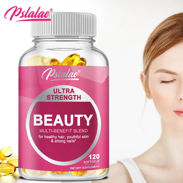 Supplement for Hair, Skin and Nails, Antioxidant, Beauty Support, Contains Vitamins, Minerals, Biotin and Collagen Capsules in Pakistan in Pakistan