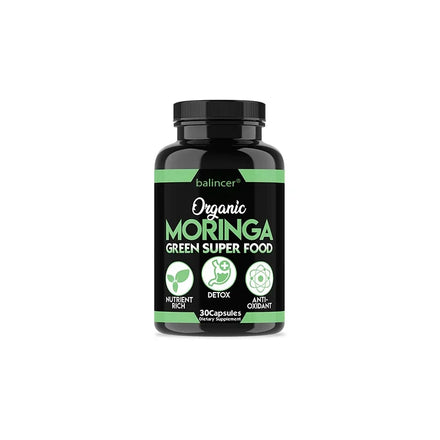 Moringa Capsules - Helps with Healthy Circulation of The Eyes, Brain and Digestive System, Fights Fatigue, and Improves Immunity