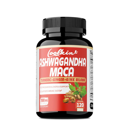 Ashwagandha and Maca Capsules - Improves Muscle, Endurance, Strength and Male Performance, Relieves Stress