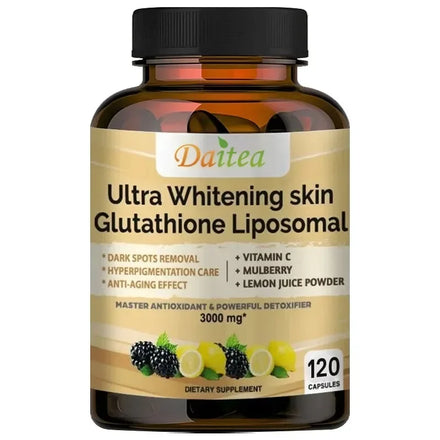 Super Skin Whitening Glutathione Liposomal Capsules - Antioxidant, Powerful Detoxifier, Overall Health, Vitamin C Supplement