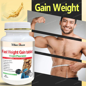 Body Gain Natural Weight Gainer Fast Weight Increase Supplement Mass Gainer Capsule Muscle Grow for Men Women