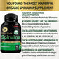 Organic Spirulina Powder 60 Capsules 300mg Best Original Vegetarian Protein - Green Superfood - Natural Multivitamin