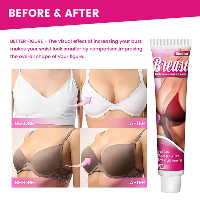 30g Breast Enlargement Cream Chest Enhancement Elasticity Promote Female Hormone Breast Lift Firming Massage Up Size Bust Care