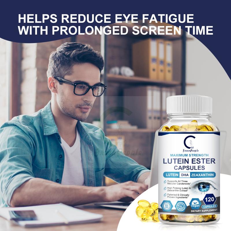 GPGP Greenpeople Lutein Capsules Improve Eye Vision Vitamin Supplement Suitable with Myopia&Eye Fatigue Health&beauty For Adults