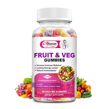 Alliwise Fruit and Vegetable Supplements Made with Whole Food Superfoods Packed Vitamins & Minerals Pure green and healthy in Pakistan