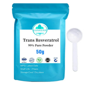 Trans-Resveratrol Powder Antioxidant Supplement skin whitening anti-cancer nmn Anti-Wrinkle Cosmetic Raw Materials in Pakistan