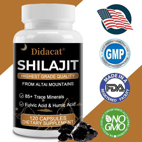 100% High Purity Shilajit Mineral Supplement Natural Organic Shilajit Contains 85+ Trace Minerals & Fulvic Acid & Antioxidants in Pakistan in Pakistan