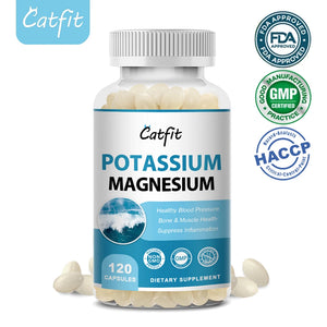 Catfit Complex Potassium Magnesium Supplement Capsules Magnesium Citrate Easily Absorbed Minerals supplement  for Muscle weaknes in Pakistan